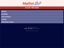 Tablet Screenshot of mairie-maillot.fr